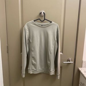 sage green fabletics sweatshirt
